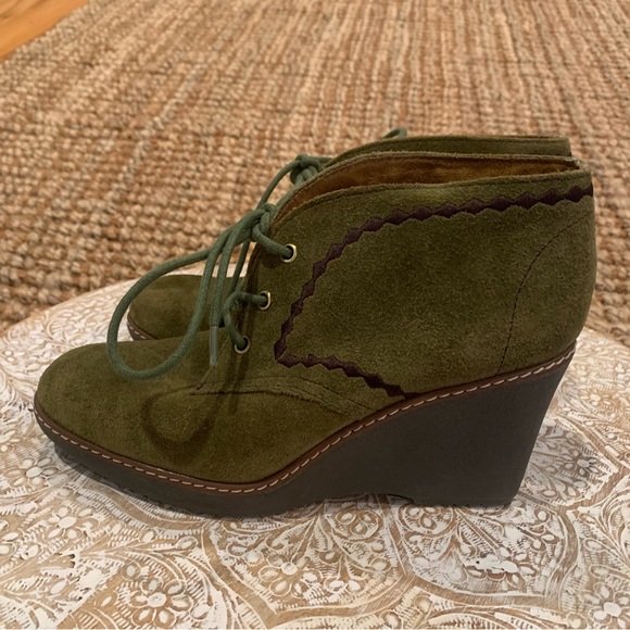 Naturalizer N5 Comfort Kaitlyn Green Wedge Bootie 7 - Picture 5 of 9